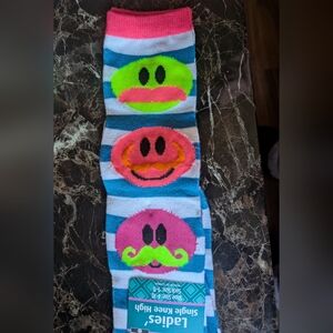 Colorful Striped Knee-High Socks